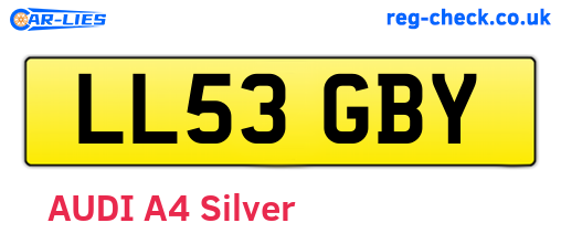 LL53GBY are the vehicle registration plates.