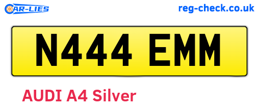 N444EMM are the vehicle registration plates.