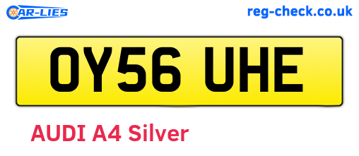 OY56UHE are the vehicle registration plates.