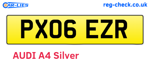 PX06EZR are the vehicle registration plates.