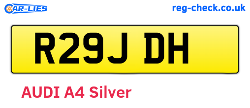 R29JDH are the vehicle registration plates.