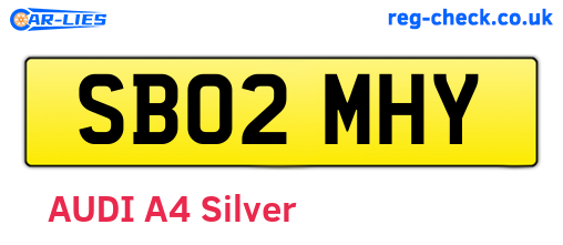 SB02MHY are the vehicle registration plates.