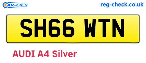 SH66WTN are the vehicle registration plates.