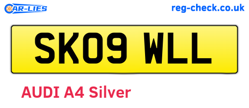 SK09WLL are the vehicle registration plates.