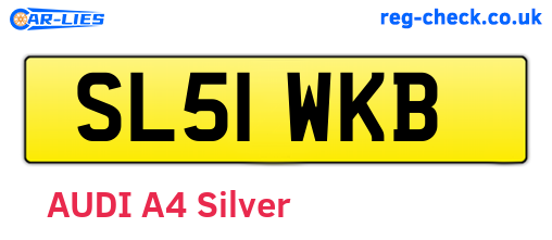 SL51WKB are the vehicle registration plates.