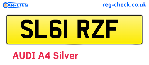 SL61RZF are the vehicle registration plates.