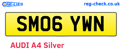 SM06YWN are the vehicle registration plates.