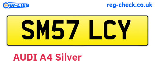 SM57LCY are the vehicle registration plates.