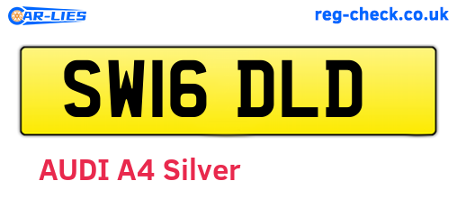 SW16DLD are the vehicle registration plates.