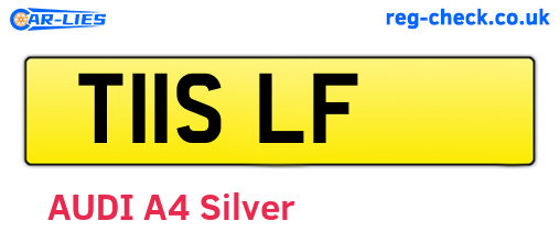 T11SLF are the vehicle registration plates.