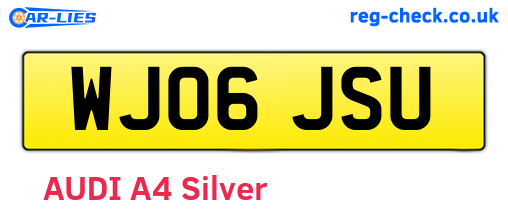 WJ06JSU are the vehicle registration plates.