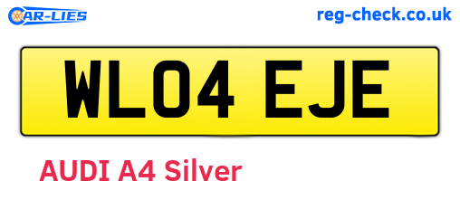 WL04EJE are the vehicle registration plates.