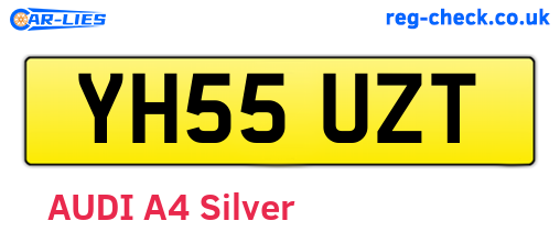YH55UZT are the vehicle registration plates.