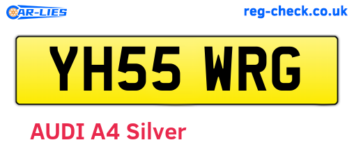 YH55WRG are the vehicle registration plates.