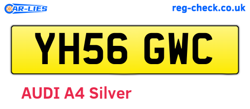 YH56GWC are the vehicle registration plates.