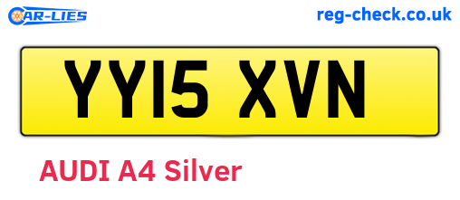 YY15XVN are the vehicle registration plates.