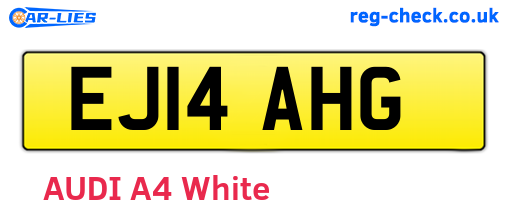 EJ14AHG are the vehicle registration plates.