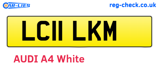 LC11LKM are the vehicle registration plates.