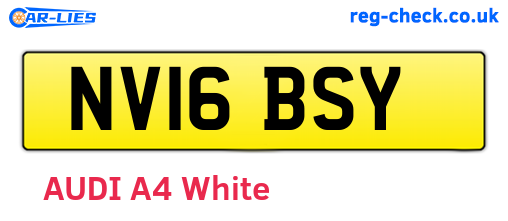 NV16BSY are the vehicle registration plates.