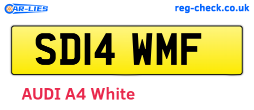 SD14WMF are the vehicle registration plates.