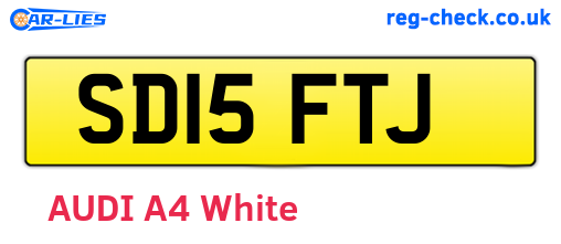 SD15FTJ are the vehicle registration plates.