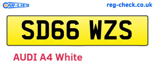SD66WZS are the vehicle registration plates.