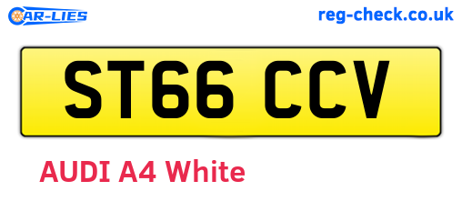 ST66CCV are the vehicle registration plates.