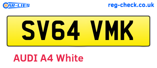 SV64VMK are the vehicle registration plates.