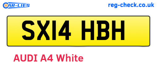 SX14HBH are the vehicle registration plates.