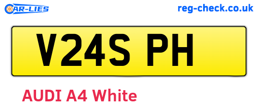 V24SPH are the vehicle registration plates.