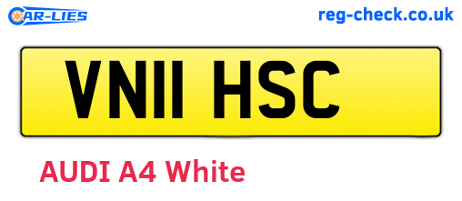 VN11HSC are the vehicle registration plates.
