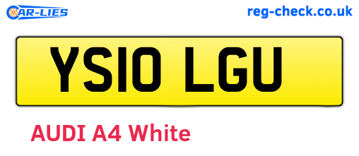 YS10LGU are the vehicle registration plates.
