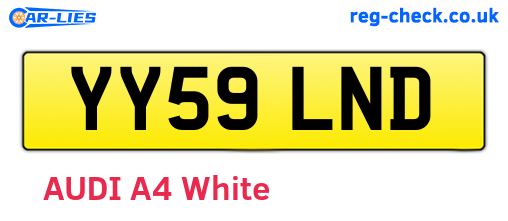 YY59LND are the vehicle registration plates.