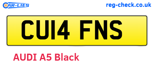 CU14FNS are the vehicle registration plates.