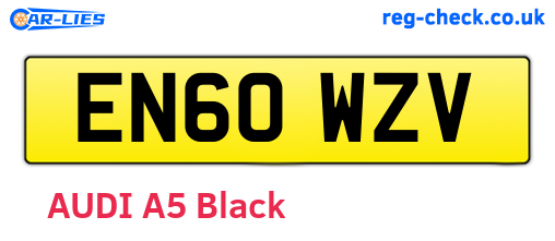 EN60WZV are the vehicle registration plates.