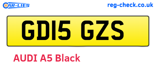 GD15GZS are the vehicle registration plates.
