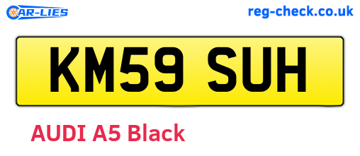 KM59SUH are the vehicle registration plates.