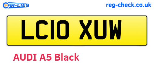 LC10XUW are the vehicle registration plates.
