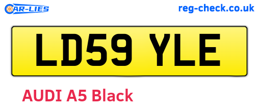 LD59YLE are the vehicle registration plates.