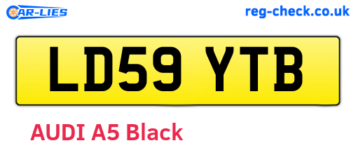 LD59YTB are the vehicle registration plates.