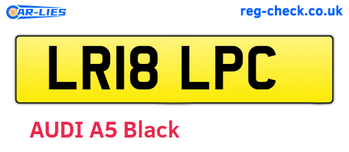 LR18LPC are the vehicle registration plates.