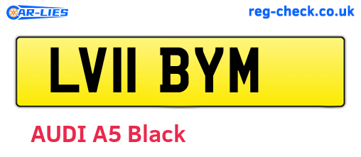 LV11BYM are the vehicle registration plates.