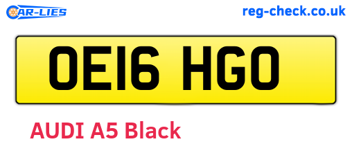 OE16HGO are the vehicle registration plates.