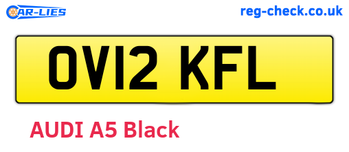 OV12KFL are the vehicle registration plates.