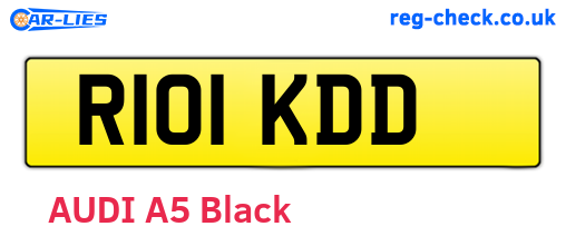 R101KDD are the vehicle registration plates.