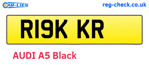 R19KKR are the vehicle registration plates.