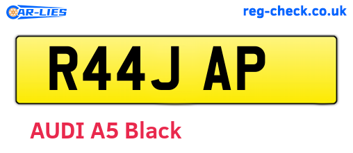 R44JAP are the vehicle registration plates.