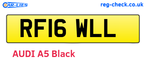 RF16WLL are the vehicle registration plates.
