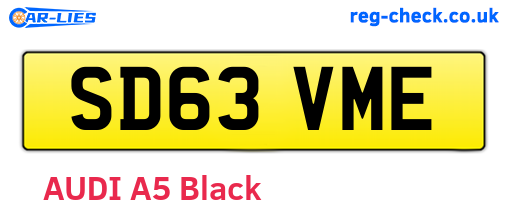 SD63VME are the vehicle registration plates.