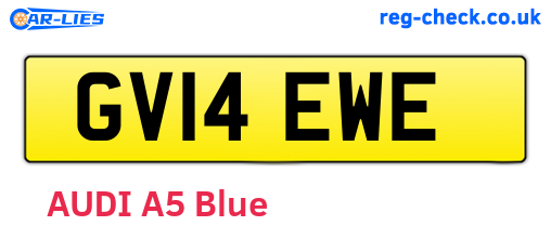 GV14EWE are the vehicle registration plates.